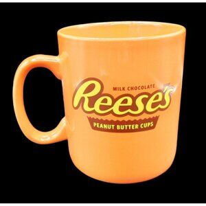 Reese's Milk Chocolate Peanut Butter Cup Orange Ceramic Mug Galerie 5 Inches